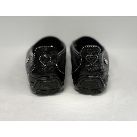 Brighton Ursa Black Leather Driver Loafers Shoes Size 6.5 - Picture 5 of 9